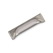 WINDSOR Cup Handle Kitchen/Bedroom Door Handle Brushed Nickel - 96mm Hole Centres (145mm Overall Length)