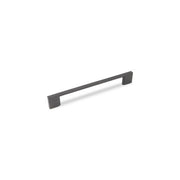 SLIM SQUARE D Handle Kitchen/Bedroom Door Handle Antique Black - 160mm Centres (188mm Overall Length)