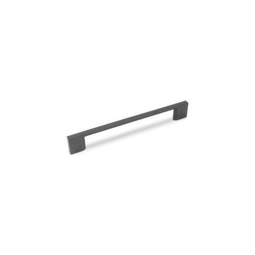 SLIM SQUARE D Handle Kitchen/Bedroom Door Handle Antique Black - 160mm Centres (188mm Overall Length)