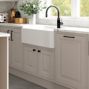INES D Handle Kitchen/Bedroom Door Handle Matt Black (Various Sizes)