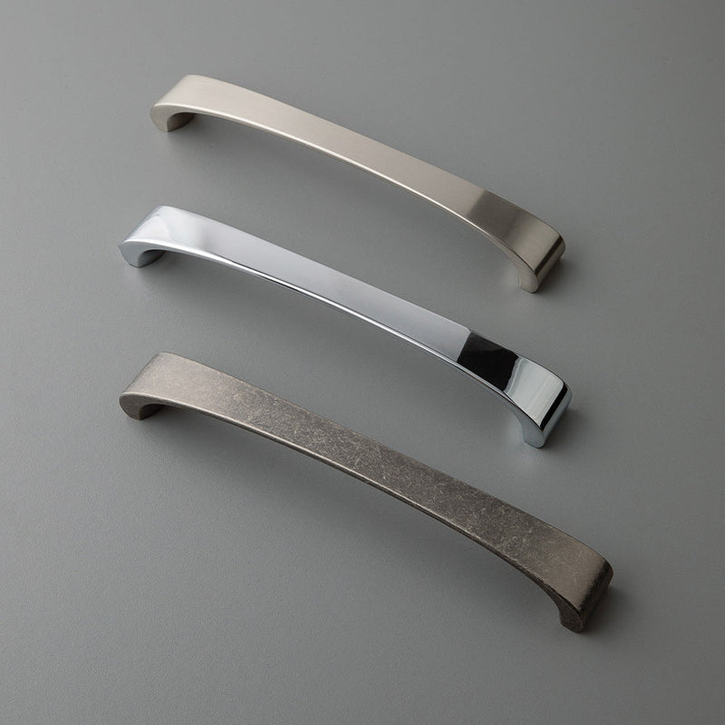 Brent D Handle Kitchen/Bedroom Door Handle Brushed Nickel