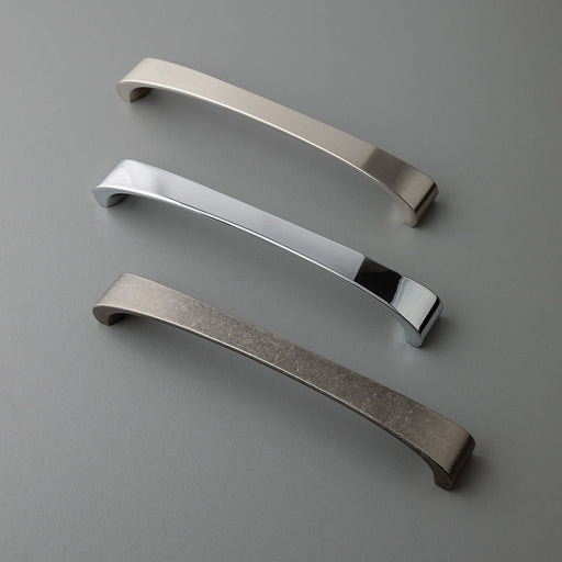 Brent D Handle Kitchen/Bedroom Door Handle Brushed Nickel