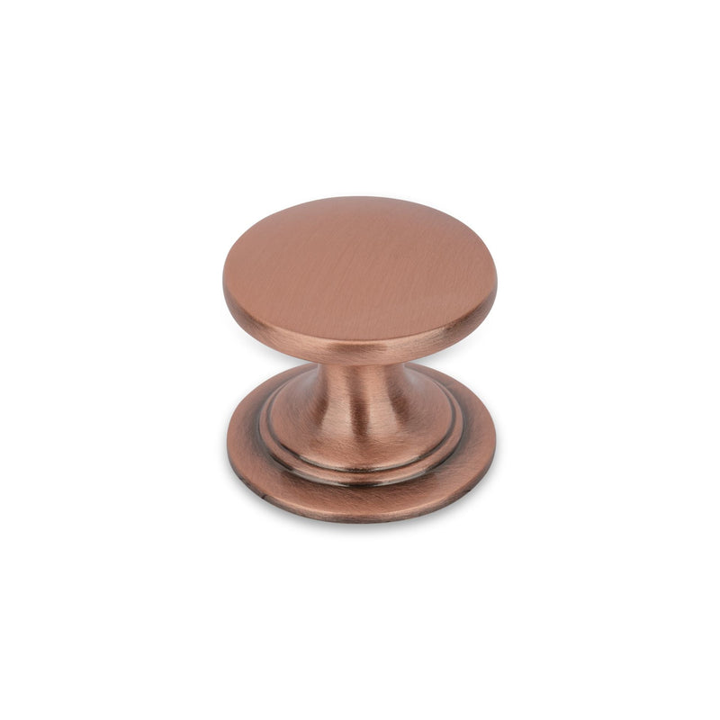 WINDSOR Round Knob Handle Kitchen/Bedroom Door Handle Antique Copper - 38mm Diameter