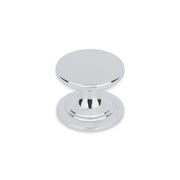 WINDSOR Round Knob Handle Kitchen/Bedroom Door Handle Chrome - 38mm Diameter