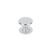 WINDSOR Round Knob Handle Kitchen/Bedroom Door Handle Chrome - 32mm Diameter