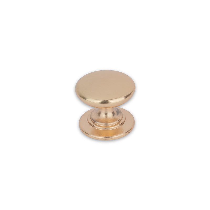 WINDSOR Round Knob Handle Kitchen/Bedroom Door Handle Champagne Gold - 32mm Diameter