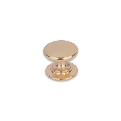 WINDSOR Round Knob Handle Kitchen/Bedroom Door Handle Champagne Gold - 32mm Diameter