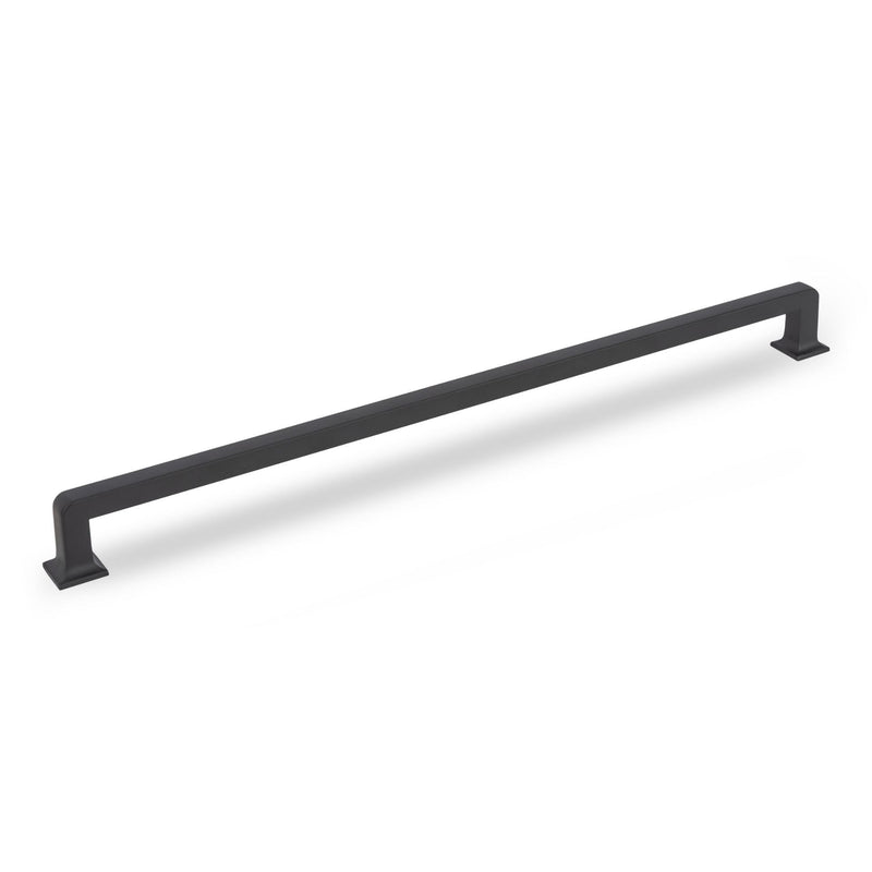 INES D Handle Kitchen/Bedroom Door Handle Matt Black (Various Sizes) - 320mm Hole Centres (336mm Overall Length)