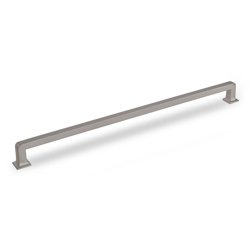 INES D Handle Kitchen/Bedroom Door Handle Brushed Nickel (Various Sizes) - 320mm Hole Centres (336mm Overall Length)