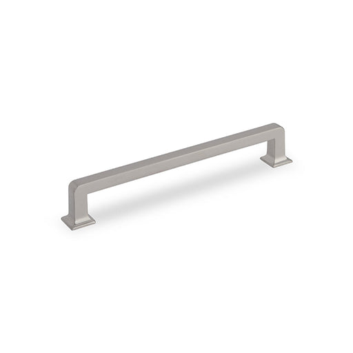 INES D Handle Kitchen/Bedroom Door Handle Brushed Nickel (Various Sizes) - 160mm Hole Centres (176mm Overall Length)