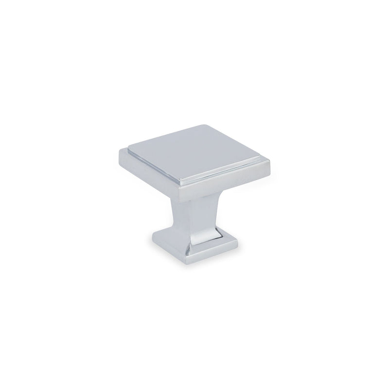 INES Square Knob Kitchen/Bedroom Door Handle Chrome
