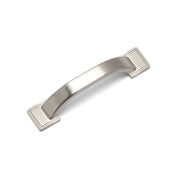 WINDSOR D Handle Kitchen/Bedroom Door Handle Brushed Nickel - 96mm Centres (139mm Overall Length)