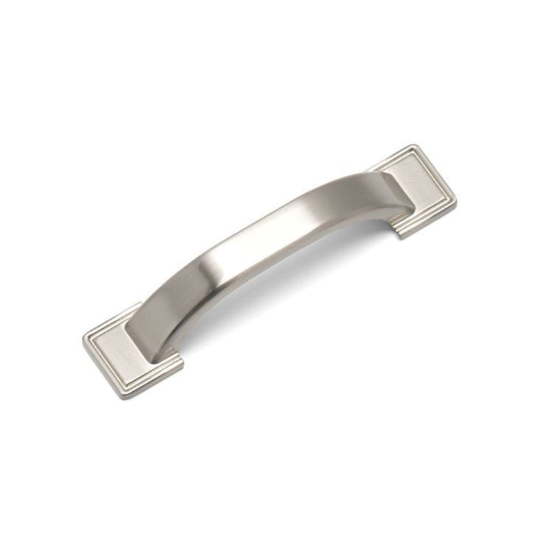 WINDSOR D Handle Kitchen/Bedroom Door Handle Brushed Nickel - 96mm Centres (139mm Overall Length)