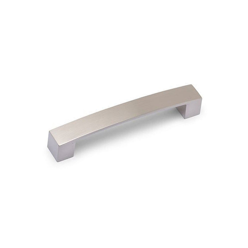 Block Bar D Handle Kitchen/Bedroom Door Handle Brushed Nickel - 128mm Centres (146mm Overall Length)