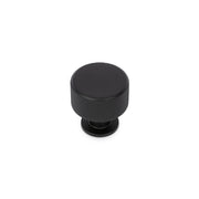 FENDER KNURLED Round Post Knob Kitchen/Bedroom Door Handle Matt Black