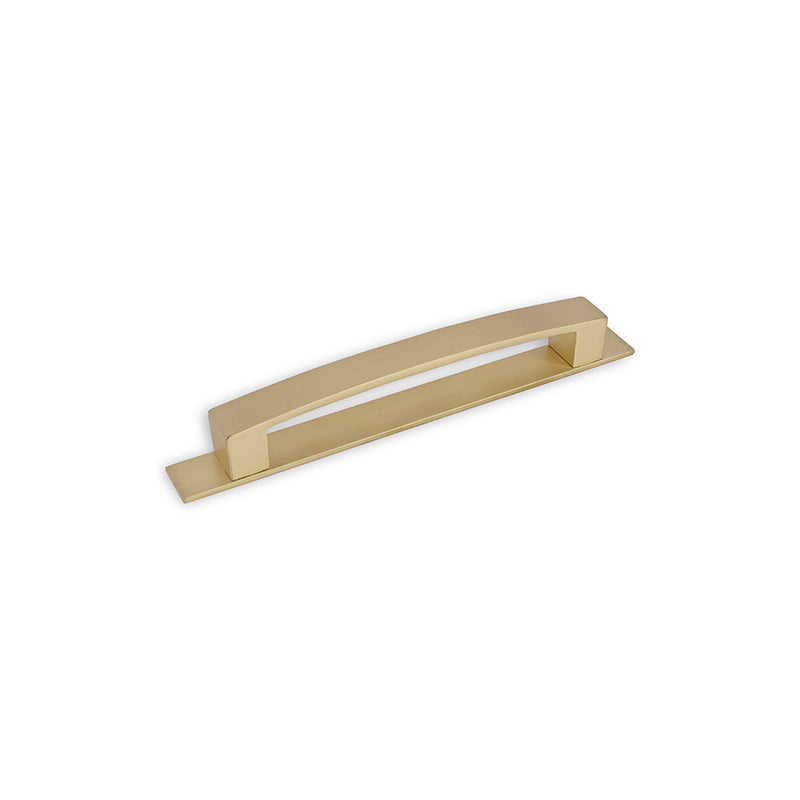 Block Bar D Handle Kitchen/Bedroom Door Handle Matt Satin Brass