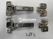 20 PACK 110 Degree Full Overlay Soft Close Kitchen Cabinet Door Hinges Adjustable Inc Backplates