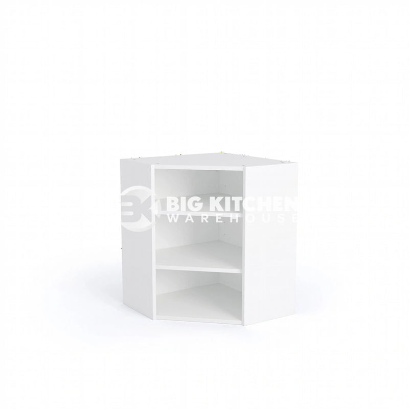 600mmx600mm Flat Pack Diagonal Kitchen Corner Wall Cabinet White
