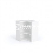 600mmx600mm Flat Pack L Shaped Kitchen Corner Extra Tall (900mm High) Wall Cabinet White