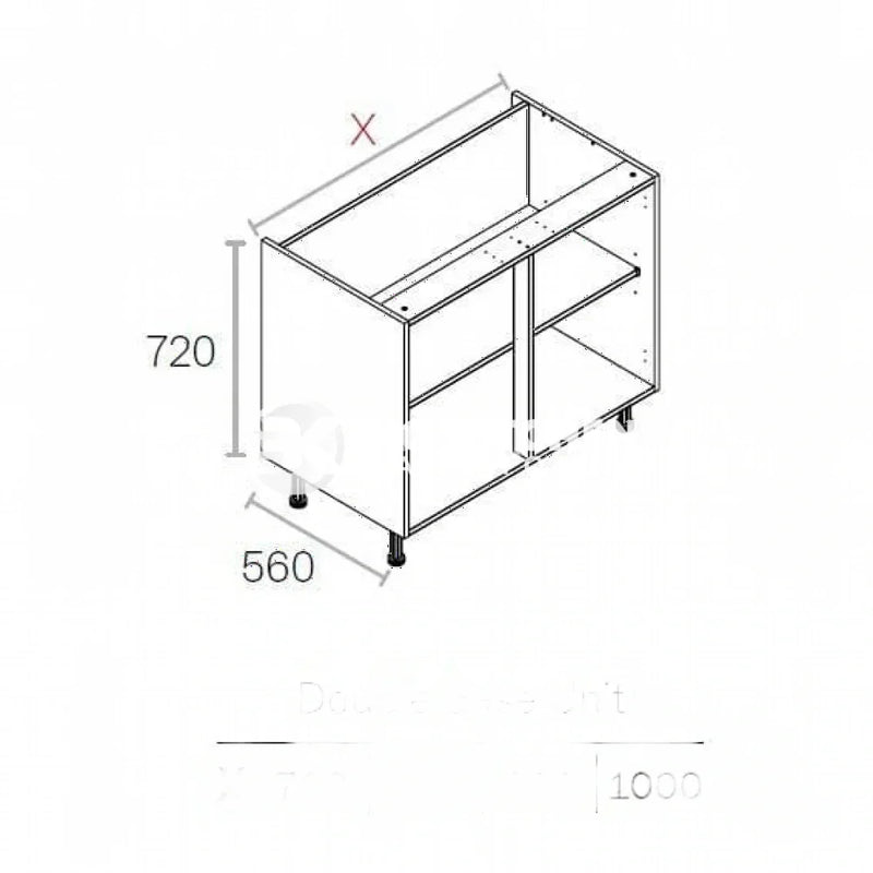 800mm Kitchen Base Cabinet  White