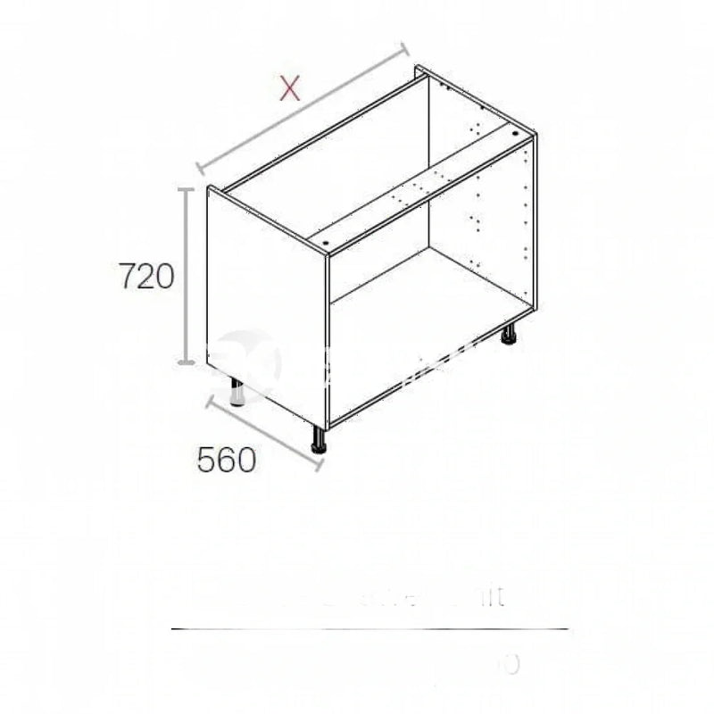 900mm Kitchen Drawer Cabinet  White