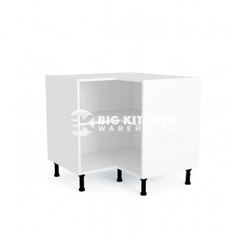 900mmx900mm L Shaped Kitchen Corner Base Cabinet  White