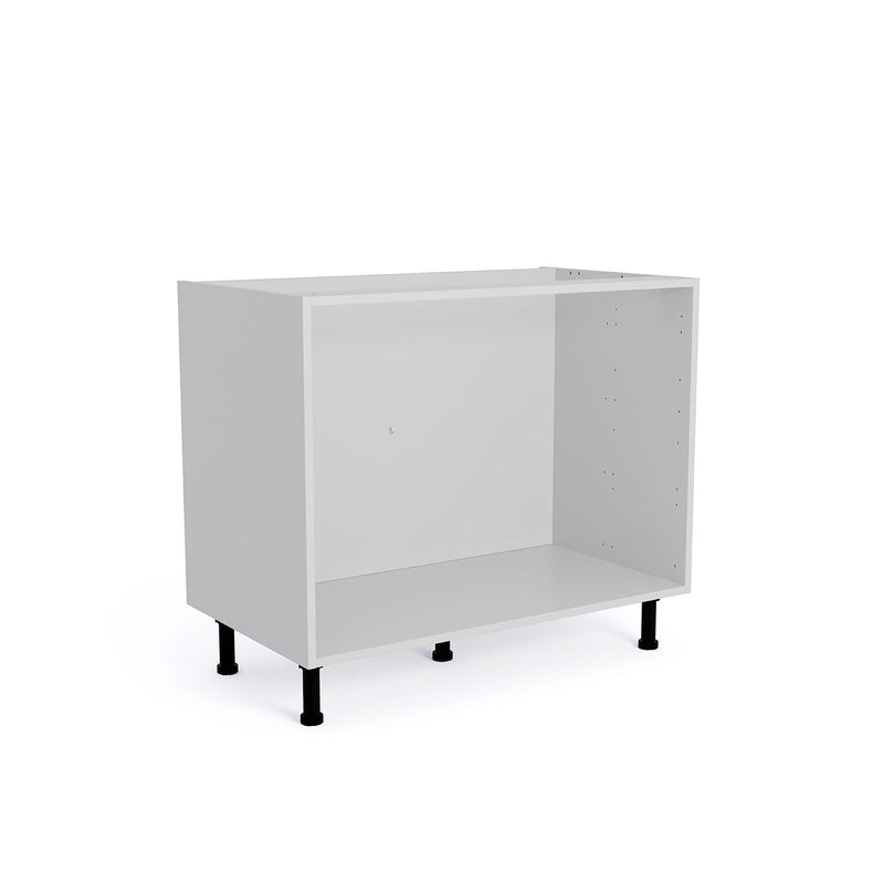 1000mm Flat Pack Kitchen Drawer Cabinet Light Grey