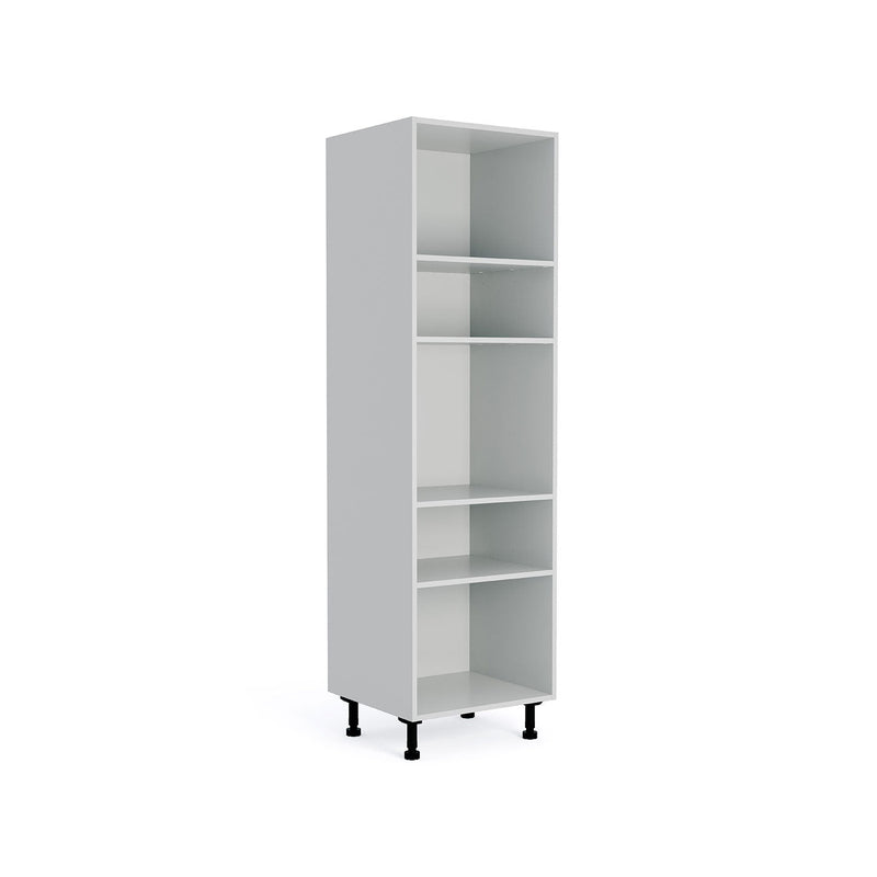 600mm Flat Pack Kitchen Tall Appliance Cabinet Light Grey (2150mmH + 150mm Legs)