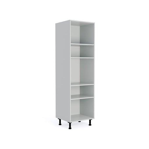600mm Flat Pack Kitchen Tall Appliance Cabinet Light Grey (1970mmH + Legs)
