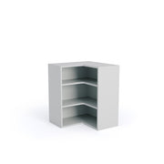 600mmx600mm Flat Pack L Shaped Kitchen Corner Extra Tall (900mm High) Wall Cabinet Light Grey