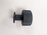 Ellis Knurled Post Knob Kitchen/Bedroom Door Knob Matt Black - Ellis Knurled Post Knob Kitchen/Bedroom Door Knob Matt