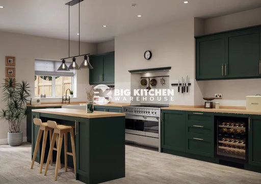 Balmoral Wood Grain ’Skinny’ Shaker Fir Green Ash- Replacement Kitchen Doors (450mm High) - 595mm Wide