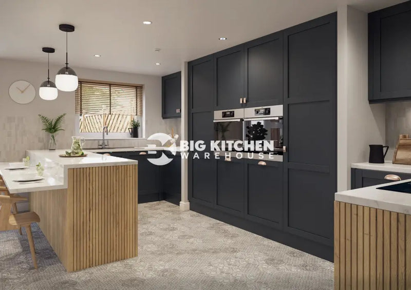 Balmoral Wood Grain ’Skinny’ Shaker Indigo Ash- Replacement Kitchen Doors (End Panel)