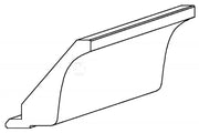 Balmoral Wood Grain ’Skinny’ Shaker Navy Blue Ash- Replacement Kitchen Doors (Trims & Accessories) - Accessories - 3mtr