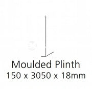 Balmoral Wood Grain ’Skinny’ Shaker Navy Blue Ash- Replacement Kitchen Doors (Trims & Accessories) - Accessories - 3mtr