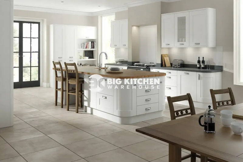 Boston Supermatt Shaker White- Replacement Kitchen Doors (715mm High)