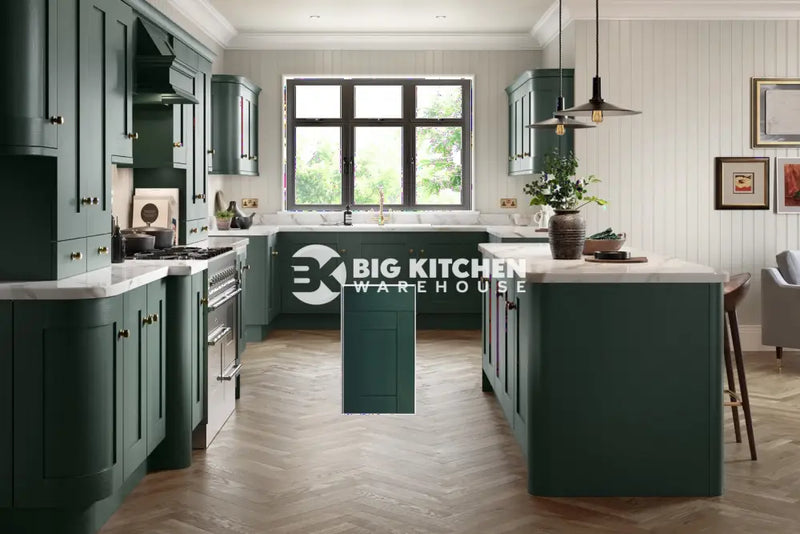 Buckingham Wood Grain Shaker Fir Green- Replacement Kitchen Doors (End Panel)
