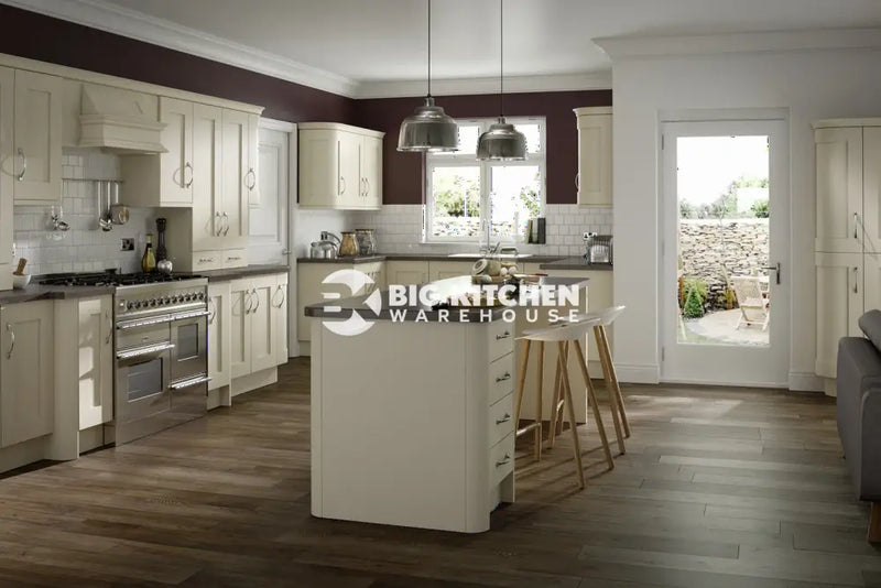 Buckingham Wood Grain Shaker Ivory- Replacement Kitchen Doors (End Panel)