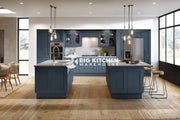 Buckingham Wood Grain Shaker Navy Blue- Replacement Kitchen Doors (End Panel)
