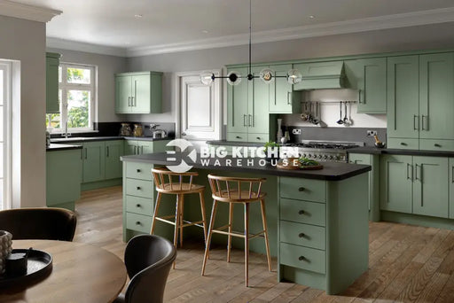 Buckingham Wood Grain Shaker Reed Green Ash- Replacement Kitchen Doors (570mm High)