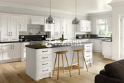 Buckingham Wood Grain Shaker White- Replacement Kitchen Doors (1965mm High 3 Panel)