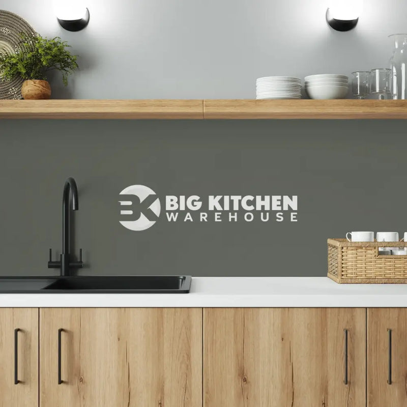 Bushboard Alloy Battleship Grey Aluminium Feature Kitchen Splashback