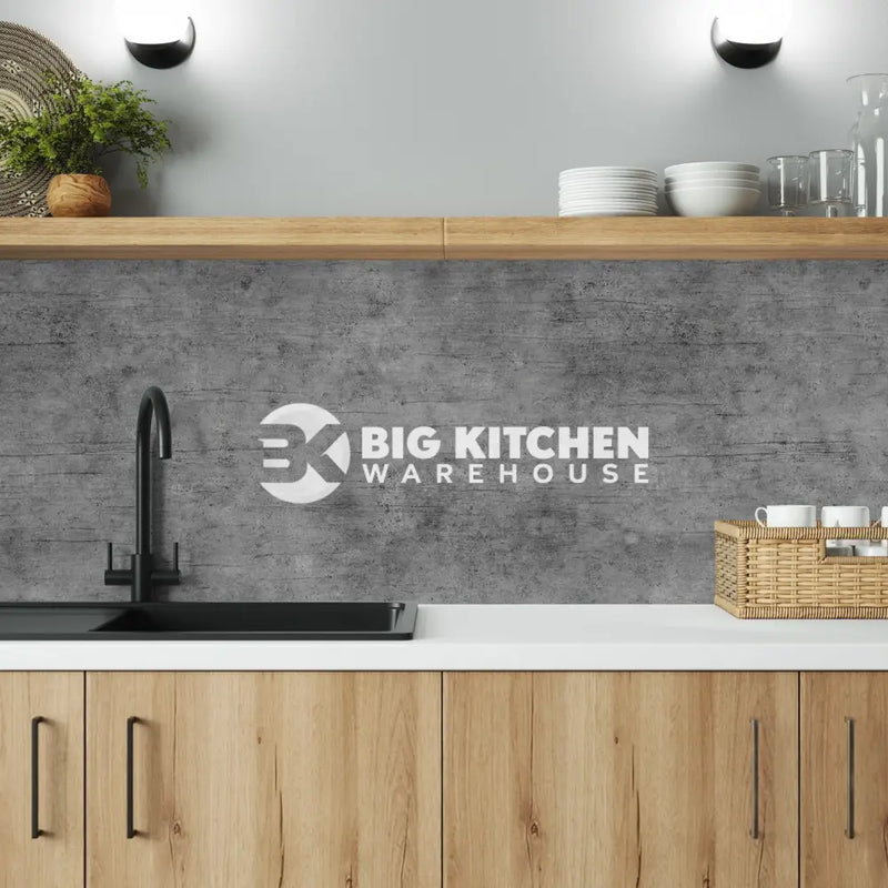Bushboard Alloy Brooklyn Concrete Aluminium Feature Kitchen Splashback