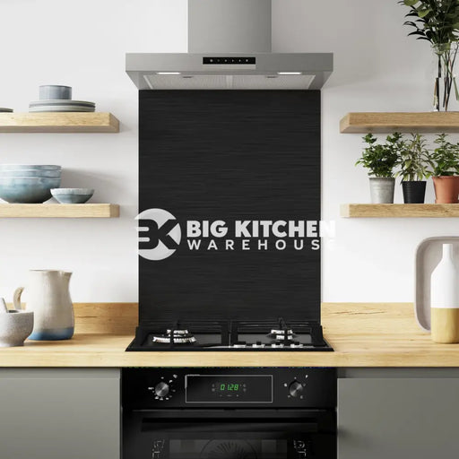 Bushboard Alloy Brushed Carbon Aluminium Feature Kitchen Splashback