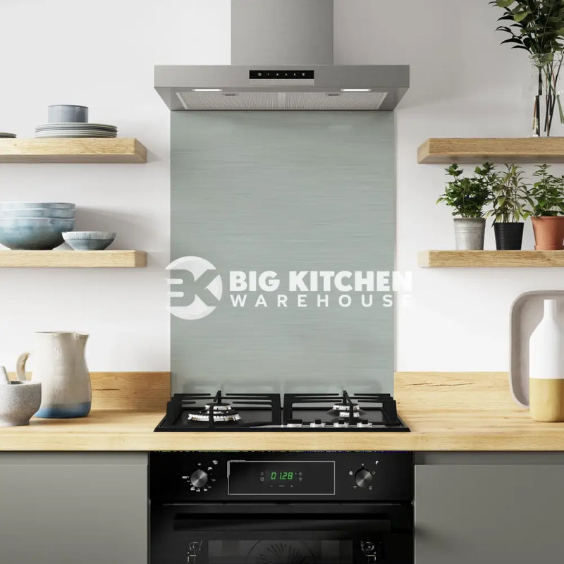 Bushboard Alloy Brushed Steel Aluminium Feature Kitchen Splashback