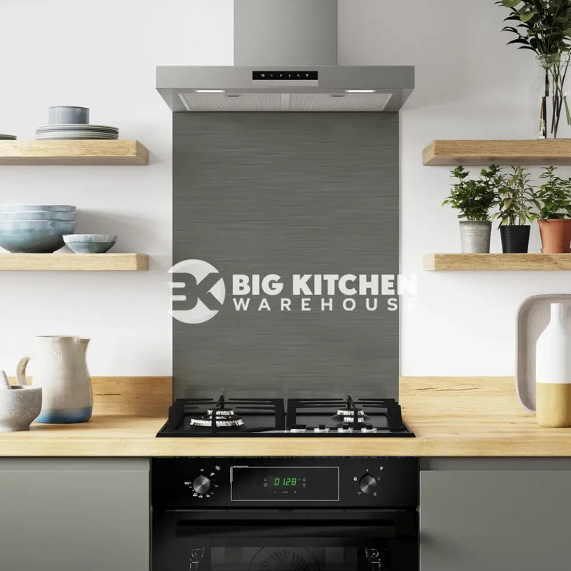 Bushboard Alloy Brushed Titanium Aluminium Feature Kitchen Splashback