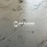 Bushboard Alloy Carrara Marble Herringbone Aluminium Feature Kitchen Splashback