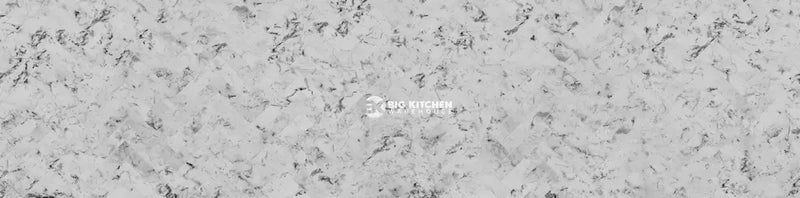 Bushboard Alloy Carrara Marble Herringbone Aluminium Feature Kitchen Splashback