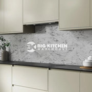 Bushboard Alloy Carrara Marble Herringbone Aluminium Feature Kitchen Splashback