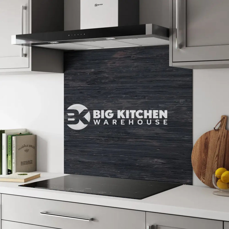 Bushboard Alloy Charred Cedar Aluminium Feature Kitchen Splashback
